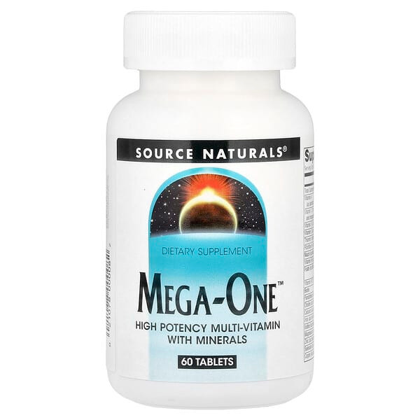 <img alt="Source Naturals, Mega-One, 60 Tablets" title="Source Naturals, Mega-One, 60 Tablets,021078000082"