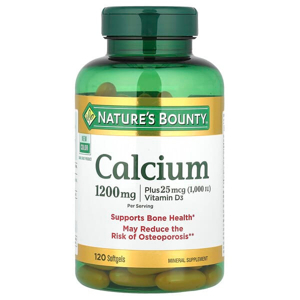 <img alt="Natures Bounty, Calcium Plus Vitamin D3, 120 Softgels" title="Natures Bounty, Calcium Plus Vitamin D3, 120 Softgels,074312134371"