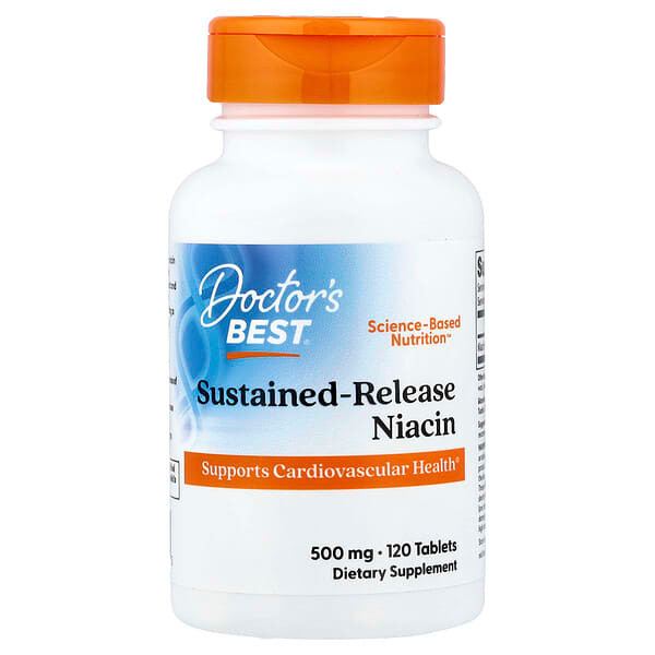 <img alt="Doctors Best, Sustained-Release Niacin, 500 mg, 120 Tablets" title="Doctors Best, Sustained-Release Niacin, 500 mg, 120 Tablets,753950002425"