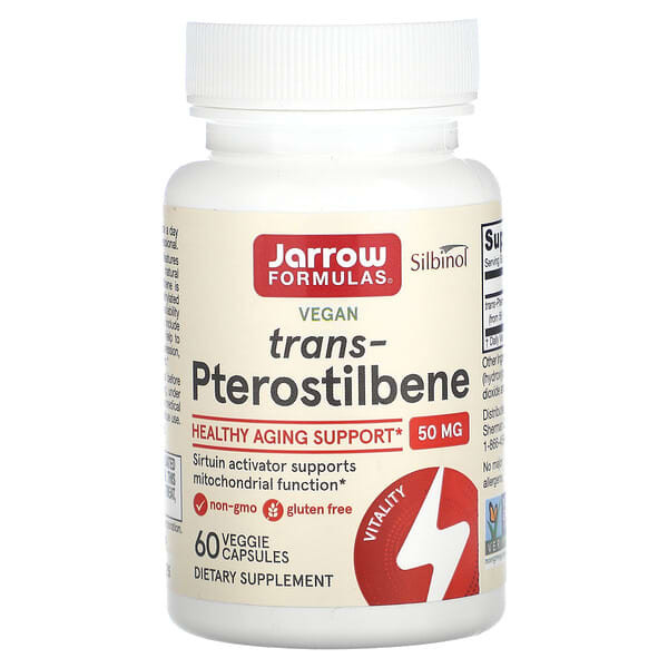 <img alt="Jarrow Formulas, Trans-Pterostilbene, 50 mg, 60 Veggie Capsules" title="Jarrow Formulas, Trans-Pterostilbene, 50 mg, 60 Veggie Capsules,790011200406"