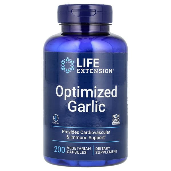 <img alt="Life Extension, Optimized Garlic, 200 Vegetarian Capsules (600 mg per Capsule)" title="Life Extension, Optimized Garlic, 200 Vegetarian Capsules (600 mg per Capsule),737870139423"