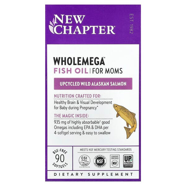 <img alt="New Chapter, Wholemega Fish Oil For Moms, 90 Softgels" title="New Chapter, Wholemega Fish Oil For Moms, 90 Softgels,727783050168"