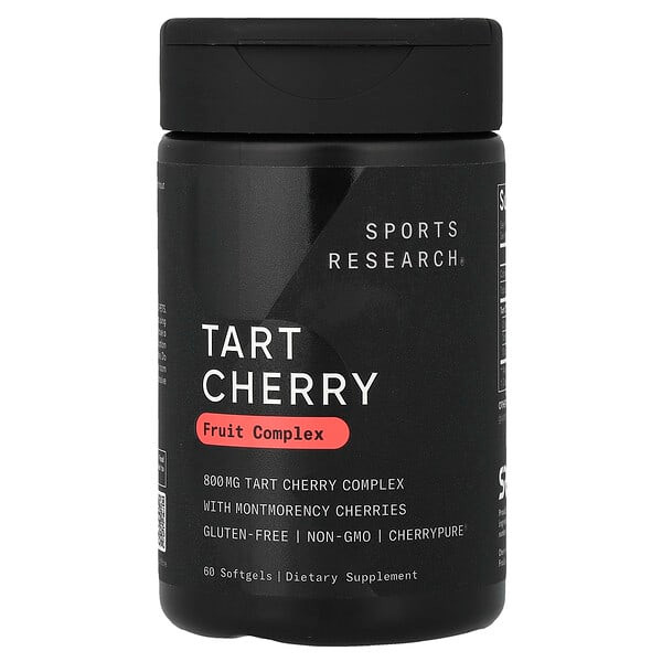 <img alt="Sports Research, Tart Cherry, Fruit Complex, 60 Softgels" title="Sports Research, Tart Cherry, Fruit Complex, 60 Softgels,023249010111"