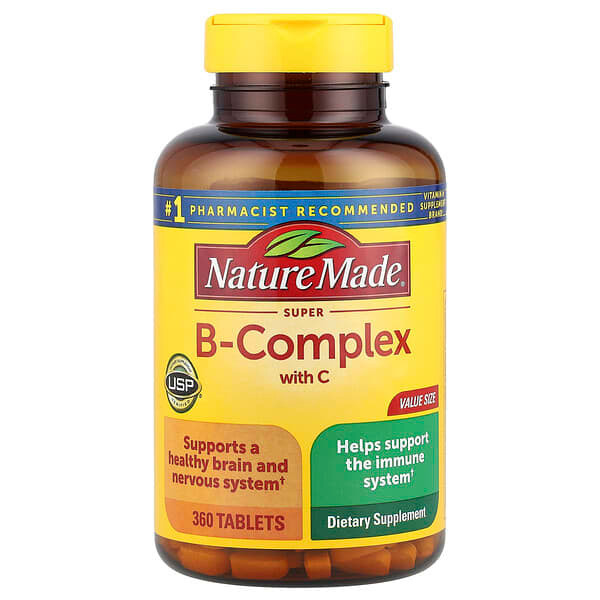 <img alt="Nature Made, Super-B Complex with Vitamin C, 360 Tablets" title="Nature Made, Super-B Complex with Vitamin C, 360 Tablets,031604027292"
