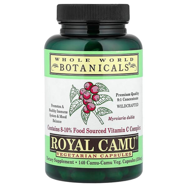 <img alt="Whole World Botanicals, Royal Camu, 140 Veg Capsules" title="Whole World Botanicals, Royal Camu, 140 Veg Capsules,691195002049"