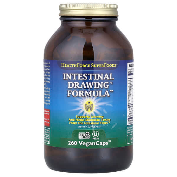 <img alt="HealthForce Superfoods, Intestinal Drawing Formula, 260 VeganCaps" title="HealthForce Superfoods, Intestinal Drawing Formula, 260 VeganCaps,650786000598"