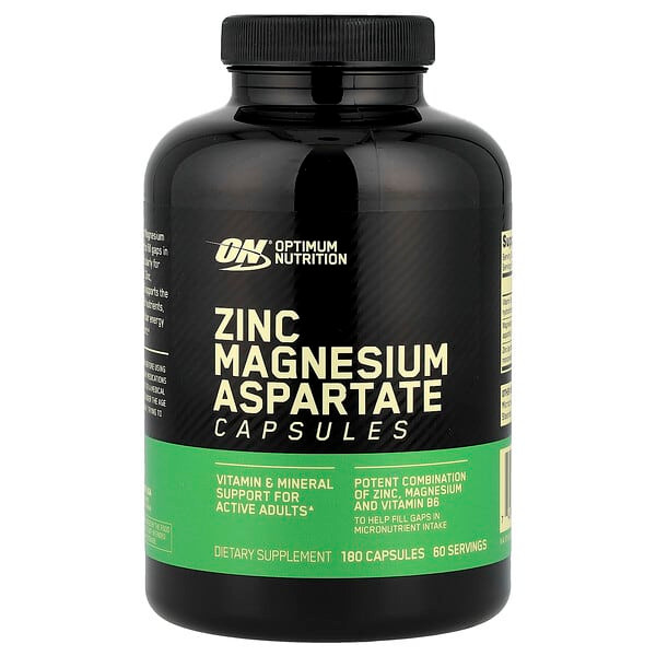 <img alt="Optimum Nutrition, Zinc Magnesium Aspartate, 180 Capsules" title="Optimum Nutrition, Zinc Magnesium Aspartate, 180 Capsules,748927021714"
