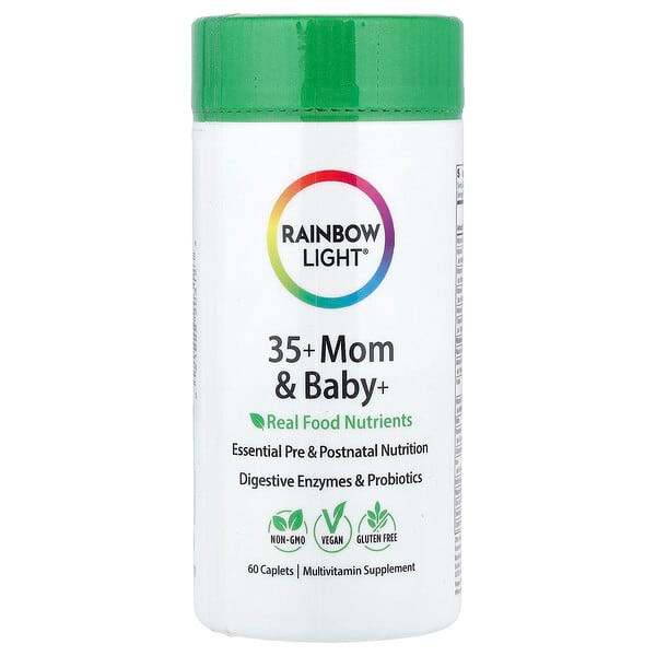<img alt="Rainbow Light, 35+ Mom & Baby+, 60 Caplets" title="Rainbow Light, 35+ Mom & Baby+, 60 Caplets,021888203123"