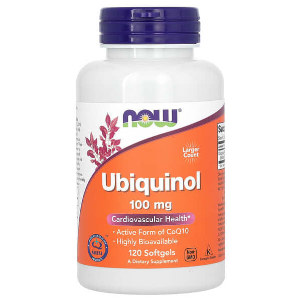 <img alt="NOW Foods, Ubiquinol, 100 mg, 120 Softgels" title="NOW Foods, Ubiquinol, 100 mg, 120 Softgels,733739031433"