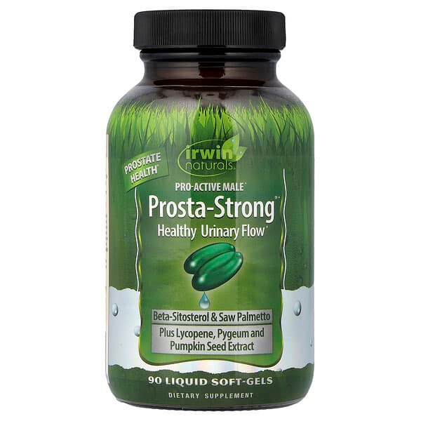 <img alt="Irwin Naturals, Pro-Active Male, Prosta-Strong, Healthy Urinary Flow, 90 Liquid Soft-Gels" title="Irwin Naturals, Pro-Active Male, Prosta-Strong, Healthy Urinary Flow, 90 Liquid Soft-Gels,710363262457"