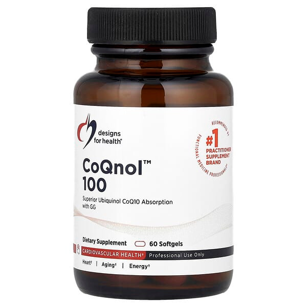 <img alt="Designs For Health, CoQnol 100, 60 Softgels" title="Designs For Health, CoQnol 100, 60 Softgels,879452003071"