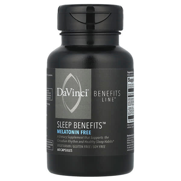 <img alt="DaVinci Laboratories, Sleep Benefits, Melatonin Free, 60 Capsules" title="DaVinci Laboratories, Sleep Benefits, Melatonin Free, 60 Capsules,026664018755"
