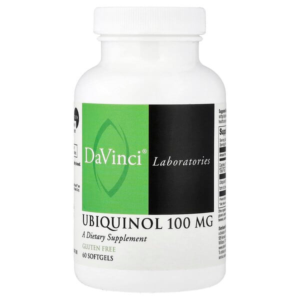 <img alt="DaVinci Laboratories, Ubiquinol, 100 mg, 60 Softgels" title="DaVinci Laboratories, Ubiquinol, 100 mg, 60 Softgels,026664247766"