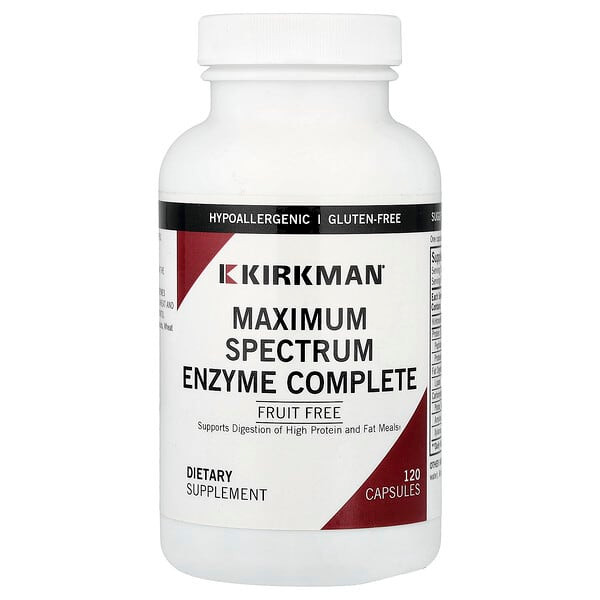 <img alt="Kirkman Labs, Maximum Spectrum Enzyme Complete, 120 Capsules" title="Kirkman Labs, Maximum Spectrum Enzyme Complete, 120 Capsules,812325025077"