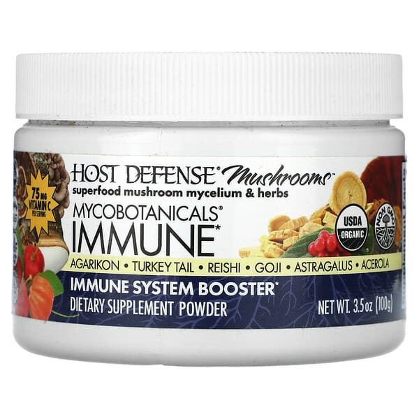 <img alt="Host Defense, Mushrooms, Mycobotanicals, Immune, 3.5 oz (100 g)" title="Host Defense, Mushrooms, Mycobotanicals, Immune, 3.5 oz (100 g),633422323237"