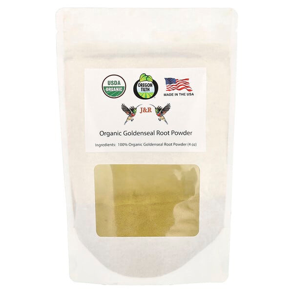 <img alt="J&R Port Trading, Organic Goldenseal Root Powder, 4 oz" title="J&R Port Trading, Organic Goldenseal Root Powder, 4 oz,860011098515"