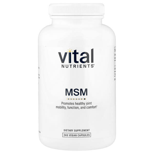 <img alt="Vital Nutrients, MSM, 240 Vegan Capsules (1,000 mg per Capsule)" title="Vital Nutrients, MSM, 240 Vegan Capsules (1,000 mg per Capsule),693465429112"