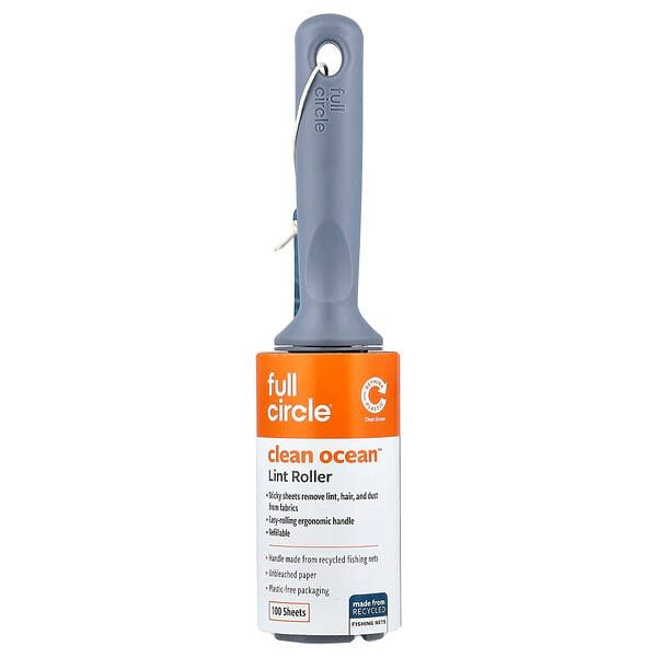 <img alt="Full Circle, Clean Ocean Lint Roller, 100 Sheets" title="Full Circle, Clean Ocean Lint Roller, 100 Sheets,810119029072"