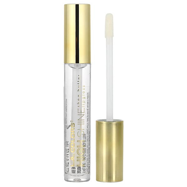 <img alt="3 PACK of L.A. Colors, High Shine, Shea Butter Lip Gloss, CLG932 Clear, 0.14 oz (4 g)" title="3 PACK of L.A. Colors, High Shine, Shea Butter Lip Gloss, CLG932 Clear, 0.14 oz (4 g),081555789329"