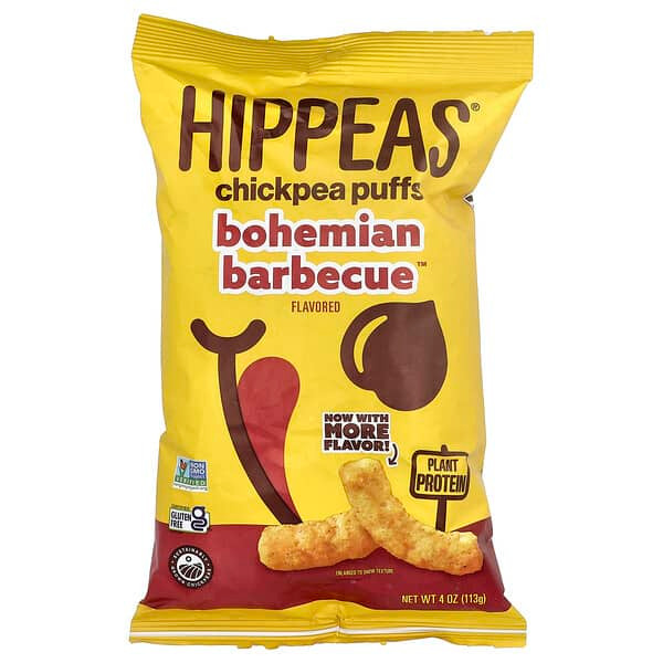 <img alt="Hippeas, Chickpea Puffs, Bohemian Barbecue, 4 oz (113 g)" title="Hippeas, Chickpea Puffs, Bohemian Barbecue, 4 oz (113 g),810122080046"