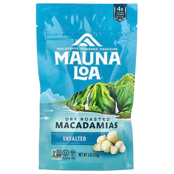 <img alt="Mauna Loa, Dry Roasted Macadamias, Unsalted, 4 oz (113 g)" title="Mauna Loa, Dry Roasted Macadamias, Unsalted, 4 oz (113 g),072992041019"