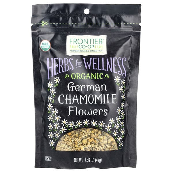 <img alt="Frontier Co-op, Organic German Chamomile Flowers, 1.66 oz (47 g)" title="Frontier Co-op, Organic German Chamomile Flowers, 1.66 oz (47 g),089836311023"