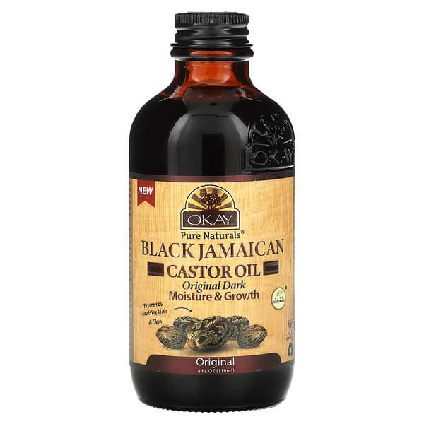 <img alt="Okay Pure Naturals, Black Jamaican Castor Oil, Original Dark, 4 fl oz (118 ml)" title="Okay Pure Naturals, Black Jamaican Castor Oil, Original Dark, 4 fl oz (118 ml),815166023226"