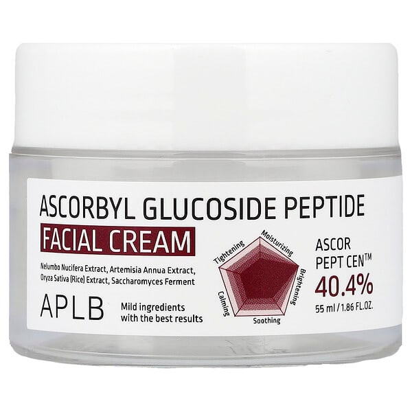 <img alt="APLB, Ascorbyl Glucoside Peptide Facial Cream, 1.86 fl oz (55 ml)" title="APLB, Ascorbyl Glucoside Peptide Facial Cream, 1.86 fl oz (55 ml),8809874684321"