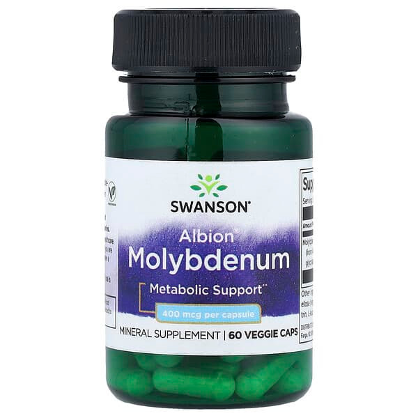 <img alt="Swanson Vitamins, Albion Molybdenum, 400 mcg, 60 Veggie Caps" title="Swanson Vitamins, Albion Molybdenum, 400 mcg, 60 Veggie Caps,087614028385"