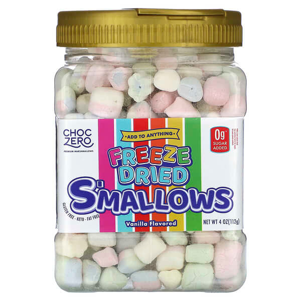 <img alt="ChocZero, Freeze Dried Smallows, Vanilla, 4 oz  (112 g)" title="ChocZero, Freeze Dried Smallows, Vanilla, 4 oz  (112 g),850022368967"