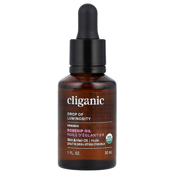 <img alt="Cliganic, Drop of Luminosity, Organic Rosehip Oil, 1 fl oz (30 ml)" title="Cliganic, Drop of Luminosity, Organic Rosehip Oil, 1 fl oz (30 ml),855102007484"