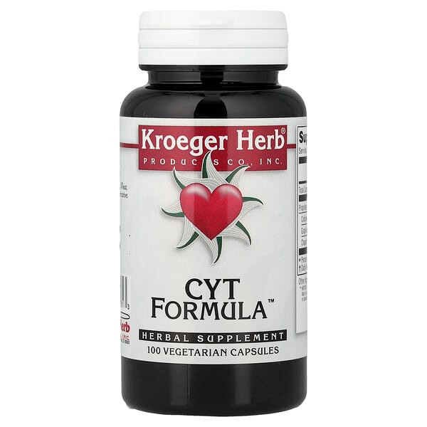 <img alt="Kroeger Herb Co, CYT Formula, 100 Vegetarian Capsules" title="Kroeger Herb Co, CYT Formula, 100 Vegetarian Capsules,696916100813"