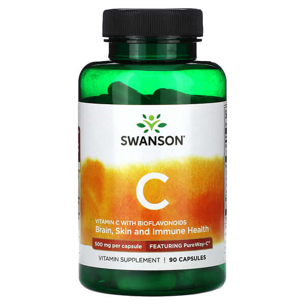 <img alt="Swanson, Vitamin C with BioFlavonoids, 500 mg, 90 Capsules" title="Swanson, Vitamin C with BioFlavonoids, 500 mg, 90 Capsules,087614024073"