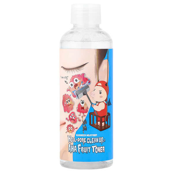 <img alt="Elizavecca, Milky Piggy, Hell-Pore Clean Up AHA Fruit Toner, 6.76 fl oz (200 ml)" title="Elizavecca, Milky Piggy, Hell-Pore Clean Up AHA Fruit Toner, 6.76 fl oz (200 ml),8809543253551"