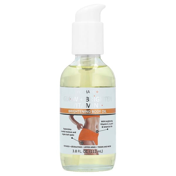 <img alt="Reshape Plus, Glow + Brightening Vitamin C, Brightening Body Oil, 3.8 fl oz (112 ml)" title="Reshape Plus, Glow + Brightening Vitamin C, Brightening Body Oil, 3.8 fl oz (112 ml),810141910157"