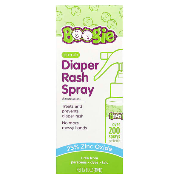 <img alt="Boogie Wipes, No-Rub Diaper Rash Spray , 1.7 fl oz (49 ml)" title="Boogie Wipes, No-Rub Diaper Rash Spray , 1.7 fl oz (49 ml),816167012004"