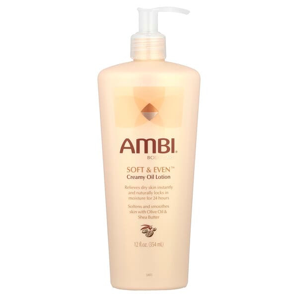 <img alt="AMBI, Soft & Even Creamy Oil Lotion, 12 fl oz (354 ml)" title="AMBI, Soft & Even Creamy Oil Lotion, 12 fl oz (354 ml),850004234044"