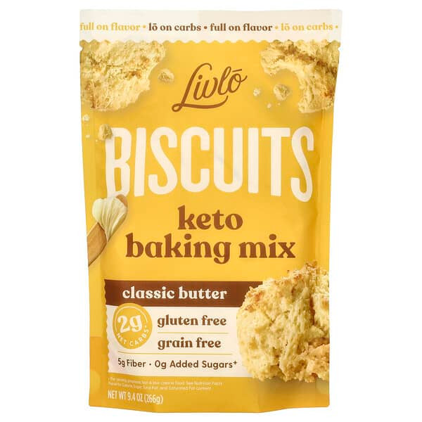<img alt="Livlo, Biscuits, Keto Baking Mix, Classic Butter,  9.4 oz (266 g)" title="Livlo, Biscuits, Keto Baking Mix, Classic Butter,  9.4 oz (266 g),860002676944"