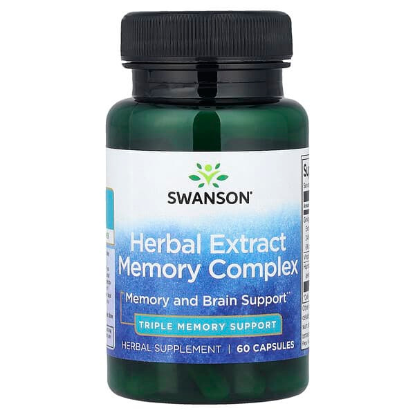 <img alt="Swanson Vitamins, Herbal Extract Memory Complex, 60 Capsules" title="Swanson Vitamins, Herbal Extract Memory Complex, 60 Capsules,087614023663"