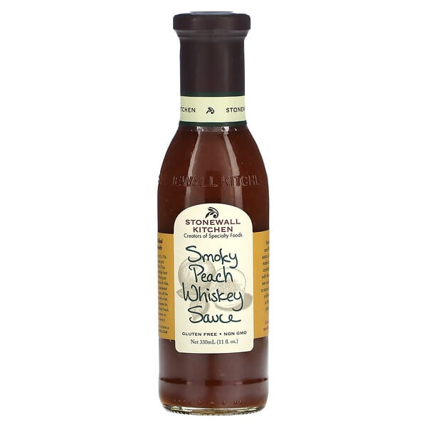 <img alt="Stonewall Kitchen, Smokey Peach Whiskey Sauce, 11 fl oz (330 ml)" title="Stonewall Kitchen, Smokey Peach Whiskey Sauce, 11 fl oz (330 ml),711381311448"