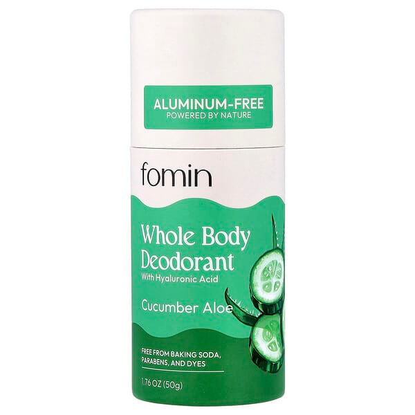 <img alt="fomin, Whole Body Deodorant, Aluminum Free, Cucumber Aloe, 1.76 oz (50 g)" title="fomin, Whole Body Deodorant, Aluminum Free, Cucumber Aloe, 1.76 oz (50 g),850069358099"