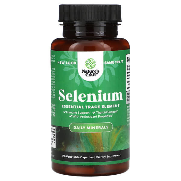 <img alt="Natures Craft, Selenium, 200 mcg, 100 Vegetable Capsules" title="Natures Craft, Selenium, 200 mcg, 100 Vegetable Capsules,850019770087"