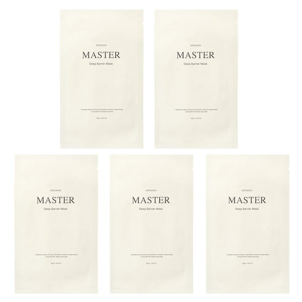 <img alt="Mixsoon, Master, Deep Barrier Beauty Mask, 5 Sheet Masks, 1.05 oz (30 g)" title="Mixsoon, Master, Deep Barrier Beauty Mask, 5 Sheet Masks, 1.05 oz (30 g),8809732911217"
