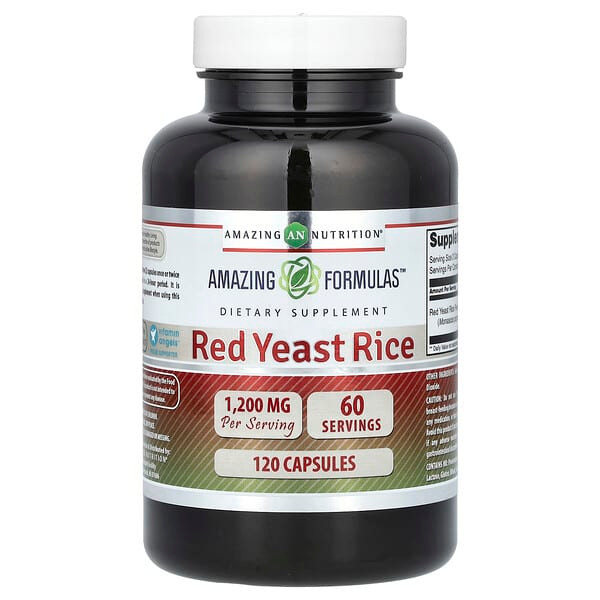 <img alt="Amazing Nutrition, Red Yeast Rice, 120 Capsules (600 mg per Capsule)" title="Amazing Nutrition, Red Yeast Rice, 120 Capsules (600 mg per Capsule),810180023085"