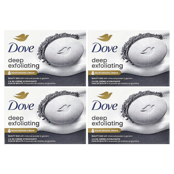<img alt="Dove, Deep Exfoliating Beauty Bar with Charcoal Powder & Glycerin, 4 Bars, 3.75 oz (106 g) Each" title="Dove, Deep Exfoliating Beauty Bar with Charcoal Powder & Glycerin, 4 Bars, 3.75 oz (106 g) Each,011111049864"