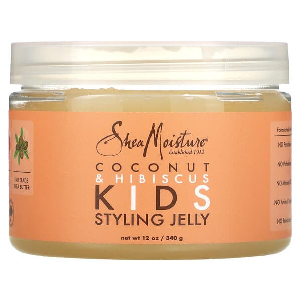 <img alt="SheaMoisture, Kids Styling Jelly, Coconut & Hibiscus, 12 oz (340 g)" title="SheaMoisture, Kids Styling Jelly, Coconut & Hibiscus, 12 oz (340 g),764302017172"