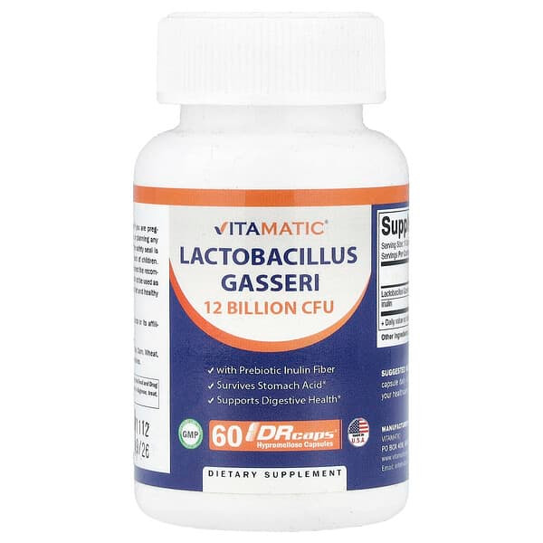 <img alt="Vitamatic, Lactobacillus Gasseri, 60 DRcaps Hypromellose Capsules" title="Vitamatic, Lactobacillus Gasseri, 60 DRcaps Hypromellose Capsules,810078473787"