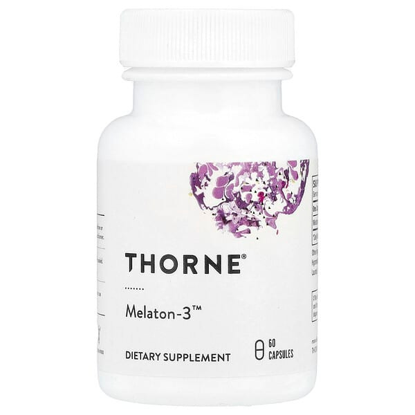 <img alt="Thorne, Melaton-3, 60 Capsules (3 mg per Capsule)" title="Thorne, Melaton-3, 60 Capsules (3 mg per Capsule),693749788027"
