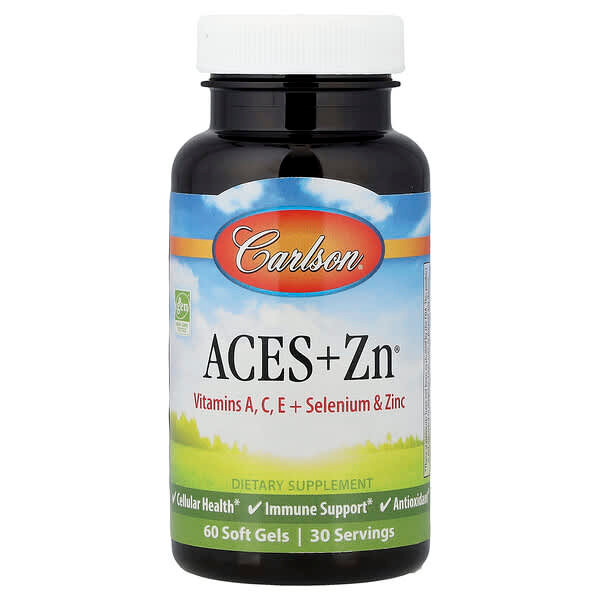 <img alt="Carlson, Aces + Zn, 60 Soft Gels" title="Carlson, Aces + Zn, 60 Soft Gels,088395044205"