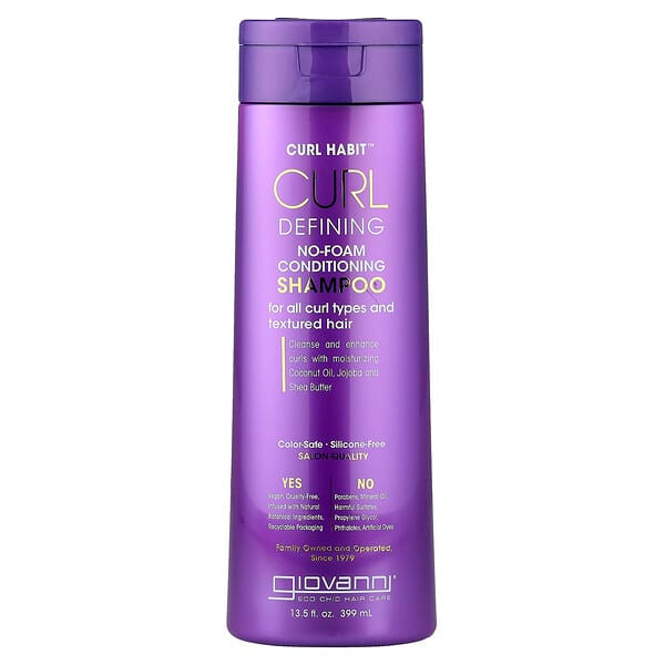 <img alt="Giovanni, Curl Habit, Curl Defining No-Foam Conditioning Shampoo, For All Curl Types and Textured Hair, 13.5 fl oz (399 ml)" title="Giovanni, Curl Habit, Curl Defining No-Foam Conditioning Shampoo, For All Curl Types and Textured Hair, 13.5 fl oz (399 ml),716237188939"